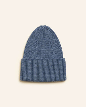 Hvid Beanie Fonzie Denim
