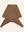 Triangle Schal Josephina Mocha von Hvid aus extrafeiner Merinowolle