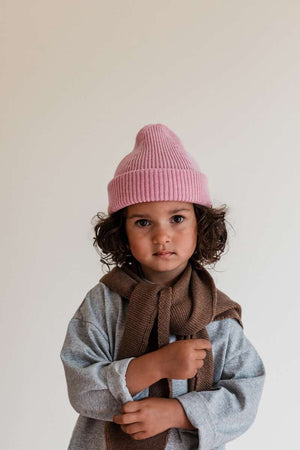 Josephina Triangle Schal in Mocha von Hvid, Woolmark-ausgezeichnet