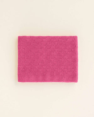 Hvid Tube Schal Gigi Fuchsia