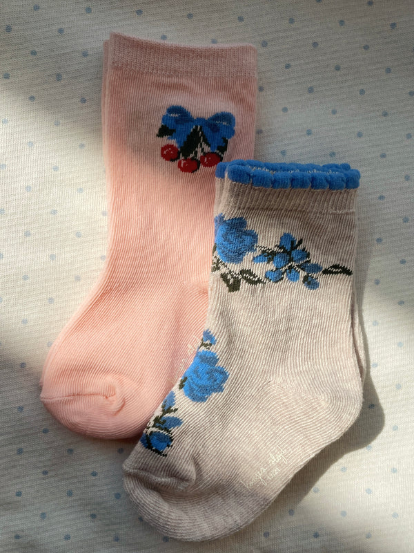 2-Pack Socken Flower & Cherry