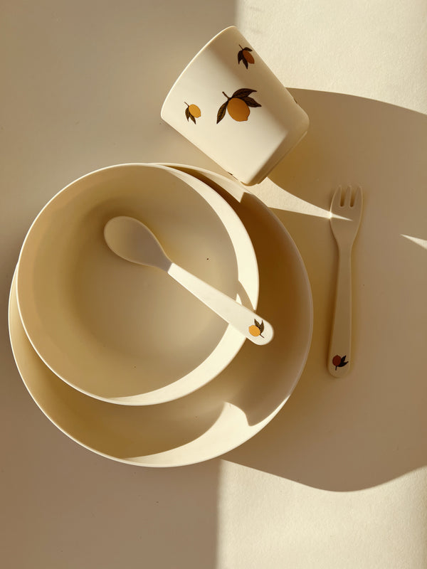 PLA Geschirrset Lemon