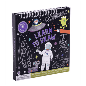 Floss & Rock Learn To Draw Space Zeichenset mit Magnetverschluss