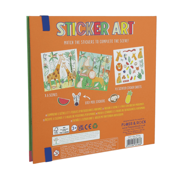 Floss & Rock Stickerbuch Jungle, 21 x 21 cm, ab 3 Jahren