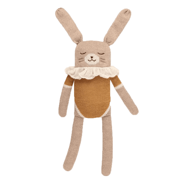 Main Sauvage Large Bunny Ochre Bodysuit | Kuscheltier | Beluga Kids