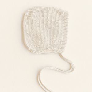 Hvid Babymütze Bonnette Dolly Cream für Babys