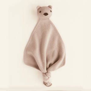 Hvid Schmusetuch Teddy Tokki in Apricot für Babys