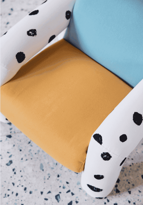 Kids Concept Sessel Pippi im Kinderzimmer mit Kissen