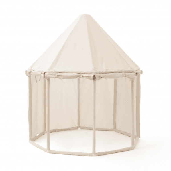 Kids Concept Pavillon-Zelt Off White – Eingang mit Vorhang