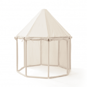 Pavillon-Zelt Off White von Kids Concept im Kinderzimmer
