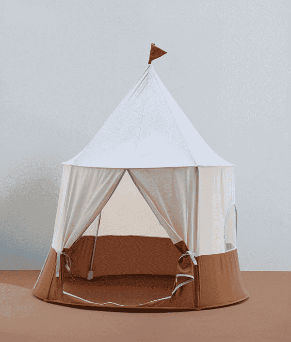 Kids Concept Spielzelt Zirkus Blau – Spitze und Stoff im Detail