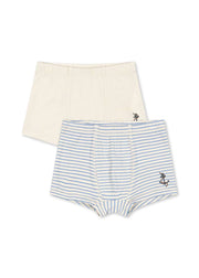 Lot de 2 boxers basiques à rayures Provence