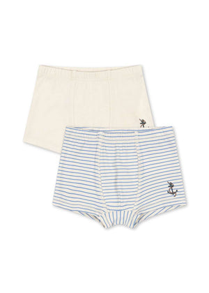 Konges Sløjd 2-Pack Basic Boxershorts Stripe Provence gestreift