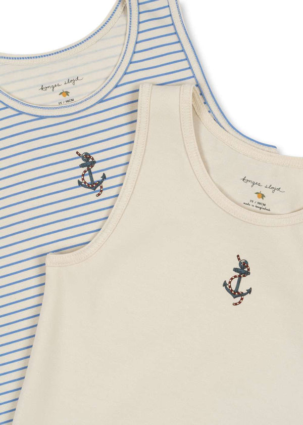 Zwei Tanktops von Konges Sløjd aus GOTS-Bio-Baumwolle