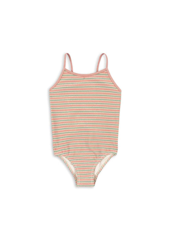 Konges Sløjd Bowwow Badekleid in Blush Stripe