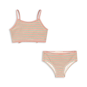 Konges Sløjd Bowwow Bikini in Blush Stripe, zweiteilig