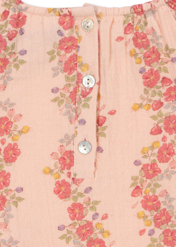 Coco Bluse von Konges Sløjd aus leichtem Musselin im Print Floria Pink