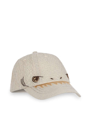 Konges Sløjd Elliot Shark Cap Quarry Stripe – gestreifte Kinder-Cap von vorne
