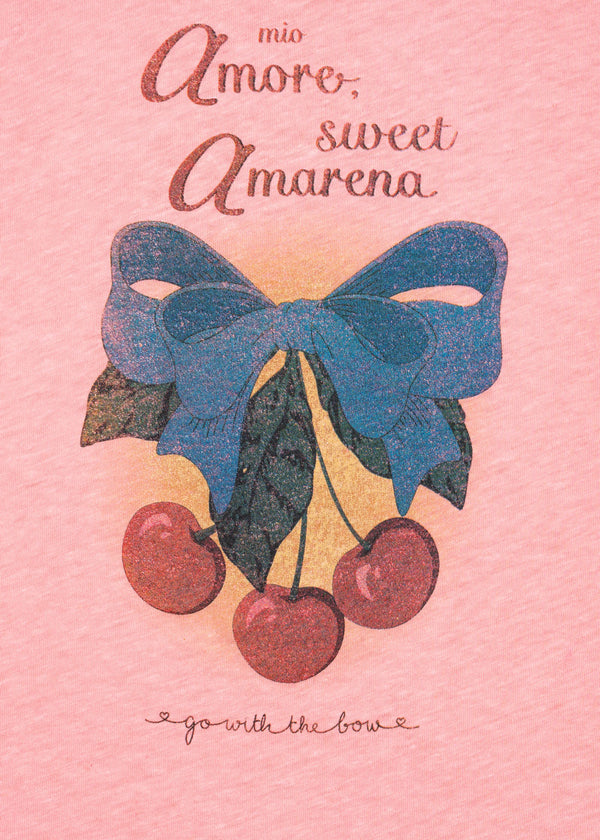 Detail des Peony-Prints auf dem Konges Sløjd Era T-Shirt