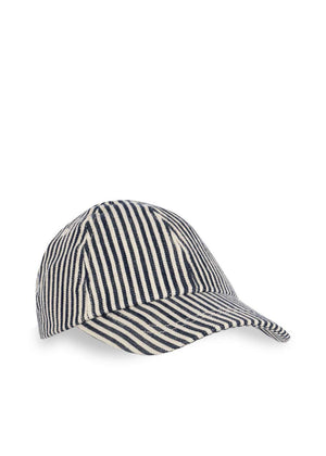 Konges Sløjd Fender Cap Naval Stripe mit Klettverschluss
