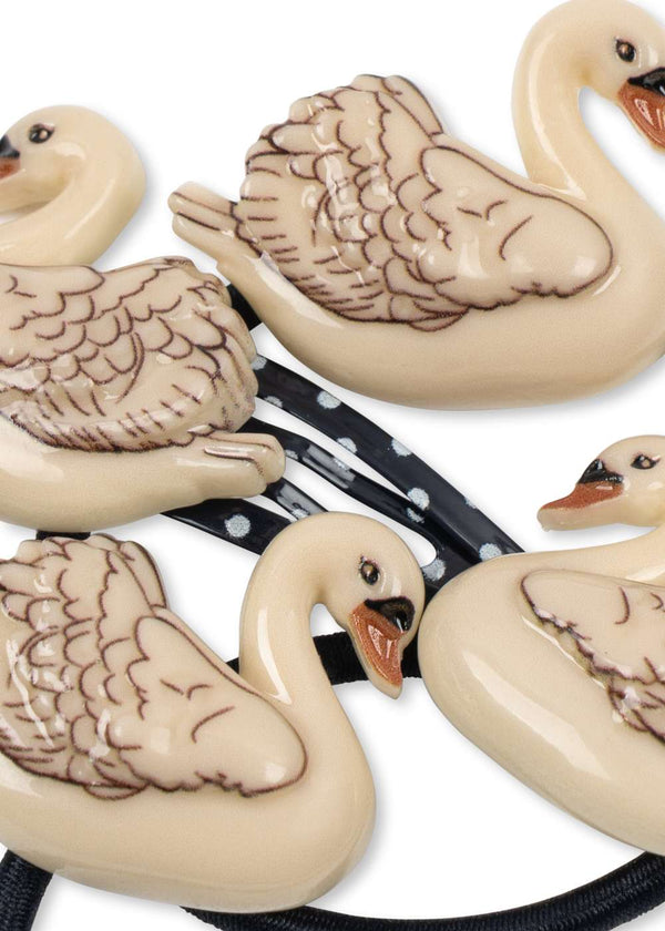 Haargummis aus Polyester im Konges Sløjd Haarschmuck-Set Swan