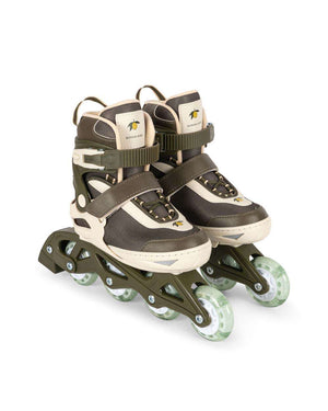 Konges Sløjd Light up Inline Skates in Kalamata Olivgrün