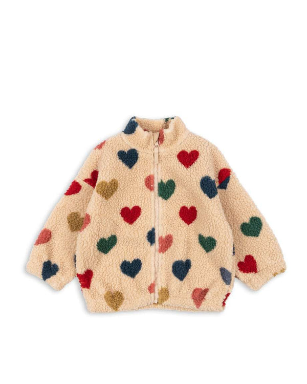 Konges Sløjd Jody Teddyjacke Bon Coeur Coloré, Vorderansicht