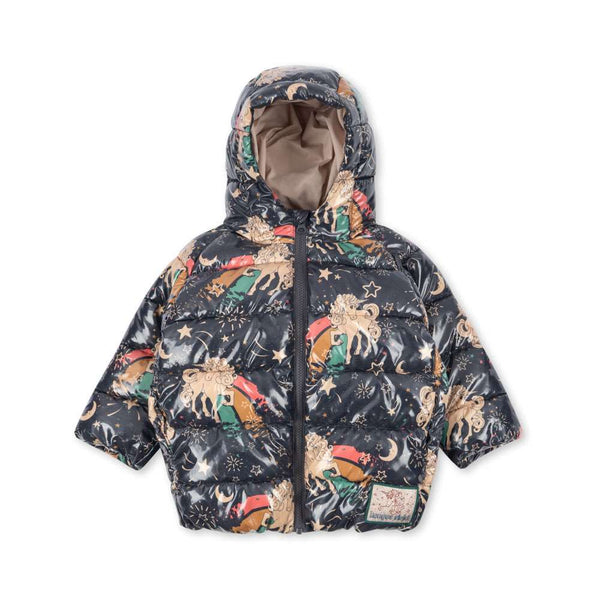 Konges Sløjd Kath Pufferjacke Born to Sparkle mit gepolsterter Kapuze