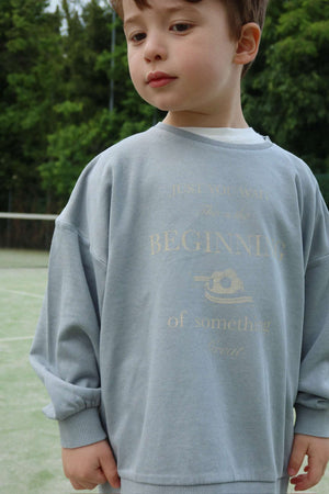 Kind im Lai Sweatshirt Sleet von Konges Sløjd