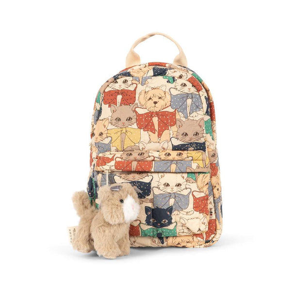 Konges Sløjd Mini-Rucksack Juno im Like-Cats-and-Dogs-Print