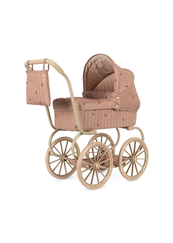 Konges Sløjd Minnie Puppenwagen Cherry Blush mit Schaumstoffgriff