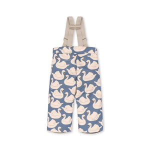 Rückseite der Schneehose Mismou Swan von Konges Sløjd aus recyceltem Polyester