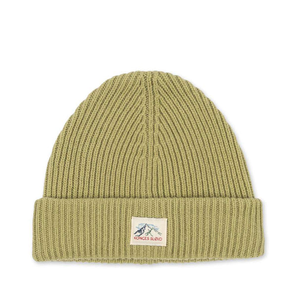 Konges Sløjd Mütze Basil in Pale Olive Green aus 100 % Wolle