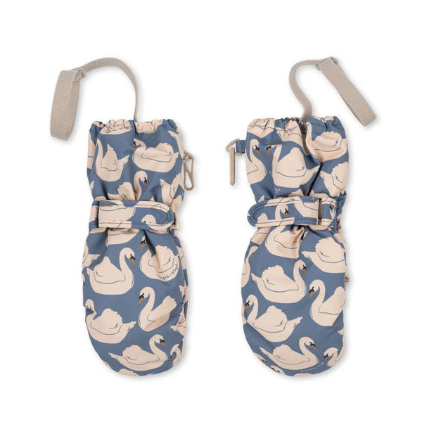 Fäustlinge Nohr Swan Small von Konges Sløjd aus wasserabweisendem Polyester