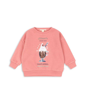 Konges Sløjd Pailletten-Sweatshirt Lou Peach Blossom