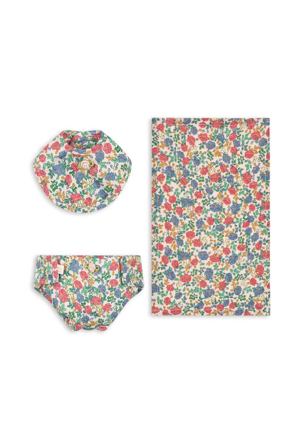 Konges Sløjd Puppen Nursery Set Fiola mit Windel, Lätzchen und Tasche