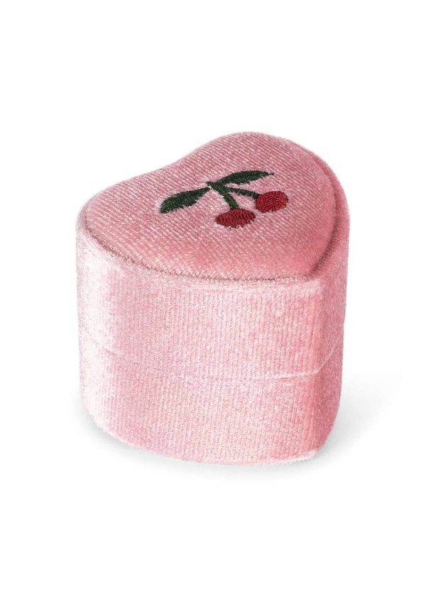 Herzförmige Samtbox von Konges Sløjd als Geschenkverpackung