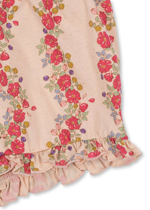Rüschen-Set Flora Pink von Konges Sløjd – Shirt mit Rüschenkante