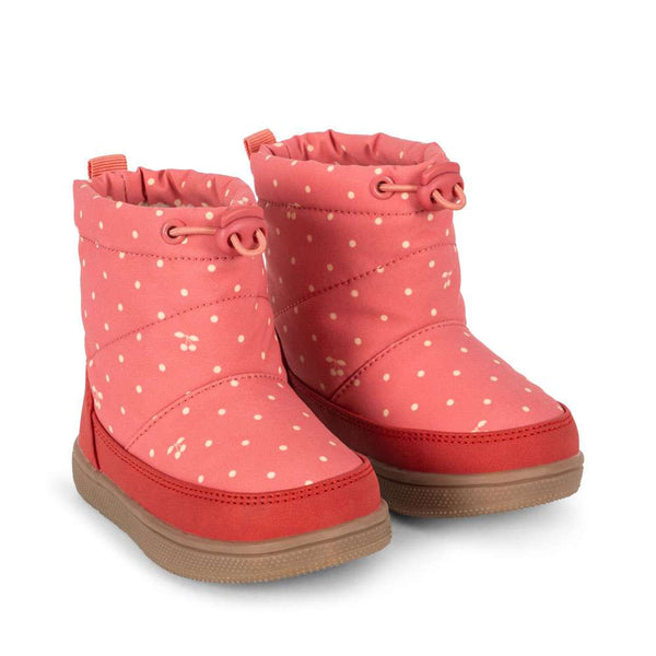 Konges Sløjd Storma Winterstiefel im Kirschmuster Cherry Berry Dot