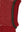 Konges Sløjd Strawberry Balaclava in True Red – gerippte Abschlüsse im Detail