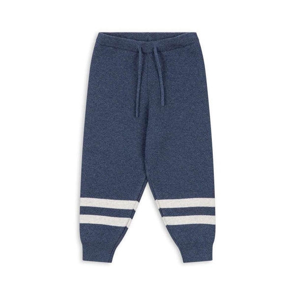 Konges Sløjd Strickhose Lapis Dark Navy mit Jacquard-Muster