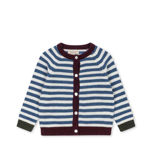 Konges Sløjd Strickjacke Belou Autumn Stripe, unisex geschnitten