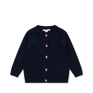 Konges Sløjd Strickjacke Cattie Blue aus 100 % Wolle