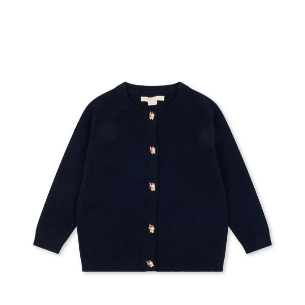 Konges Sløjd Strickjacke Cattie Blue aus 100 % Wolle