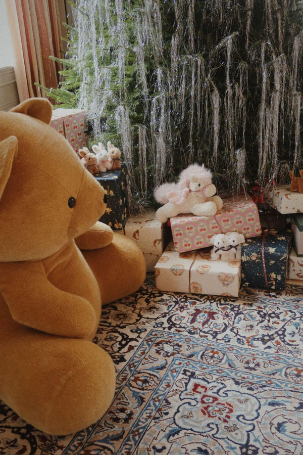 Konges Sløjd Teddy Unicorn mit Flügeln und Zaumzeug