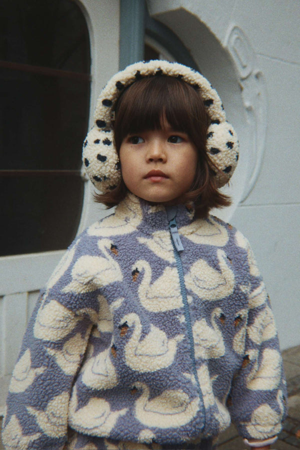 Konges Sløjd Teddyjacke Jody Swan – Winterjacke fürs Kind