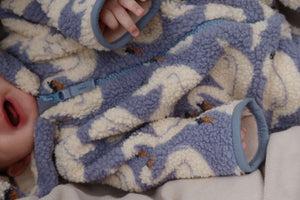 Konges Sløjd Teddyoverall Jody Swan – Winteroverall fürs Baby
