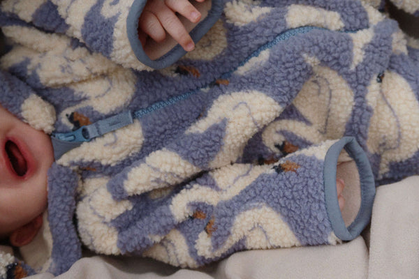 Konges Sløjd Teddyoverall Jody Swan – Winteroverall fürs Baby