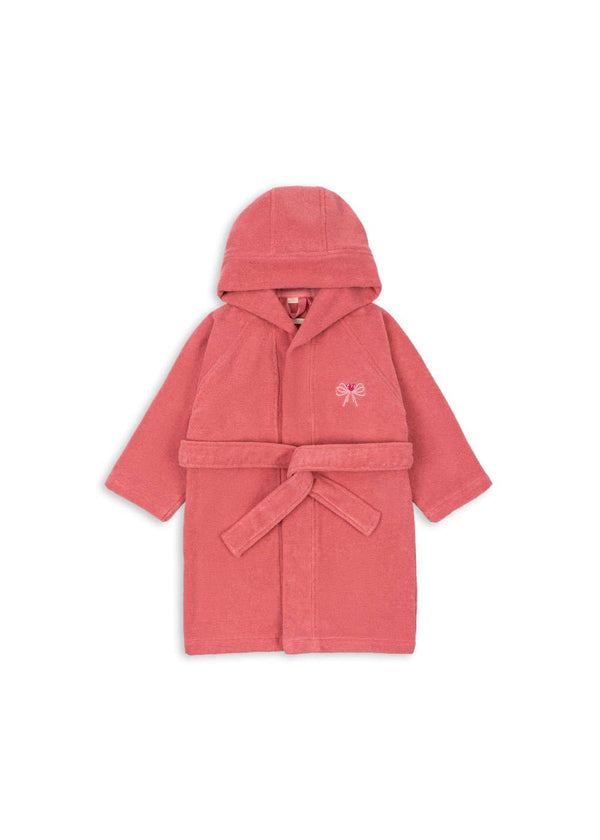 Terry Bademantel in Flamingo Plum von Konges Sløjd aus GOTS-Bio-Baumwolle