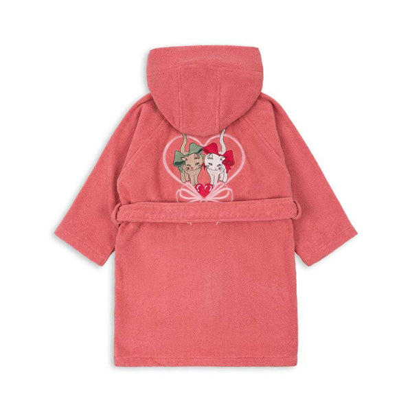 Konges Sløjd Terry Bademantel Flamingo Plum aus Frottee